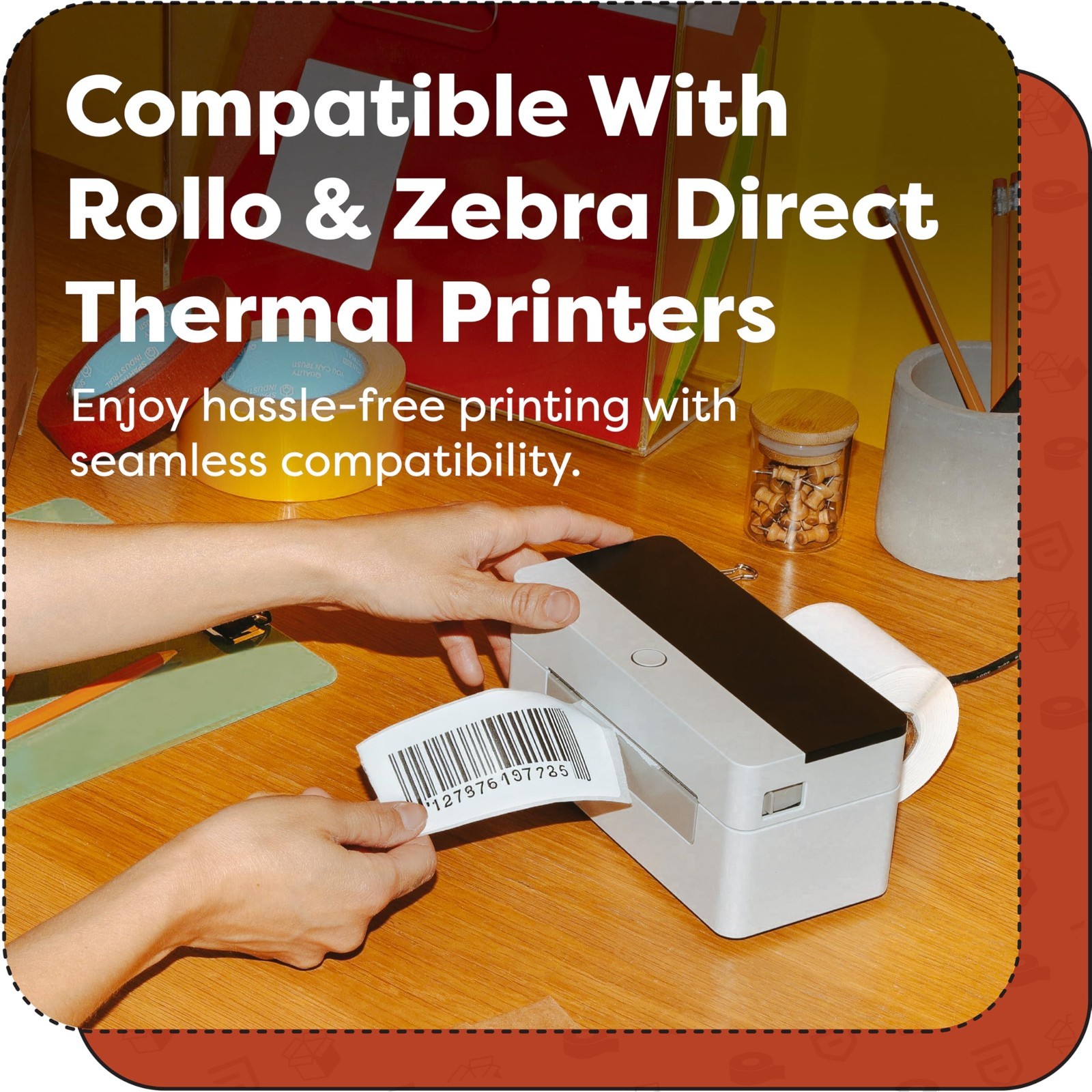 2″ x 4″ Direct Thermal Printer Labels – 4200 Count, 12 Rolls, Barcode & FNSKU St