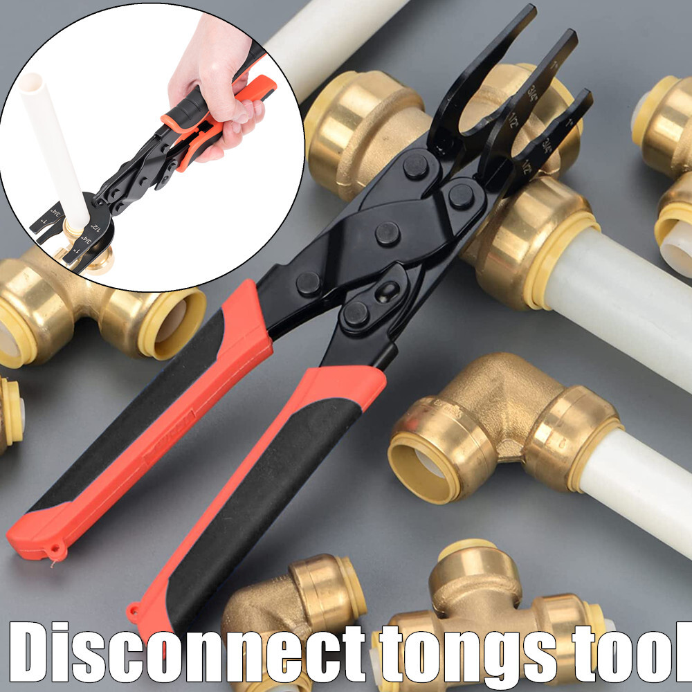 3 IN 1 Disconnect Tong Tool for Push to Connect Fittings PEX Brass Removal Tool