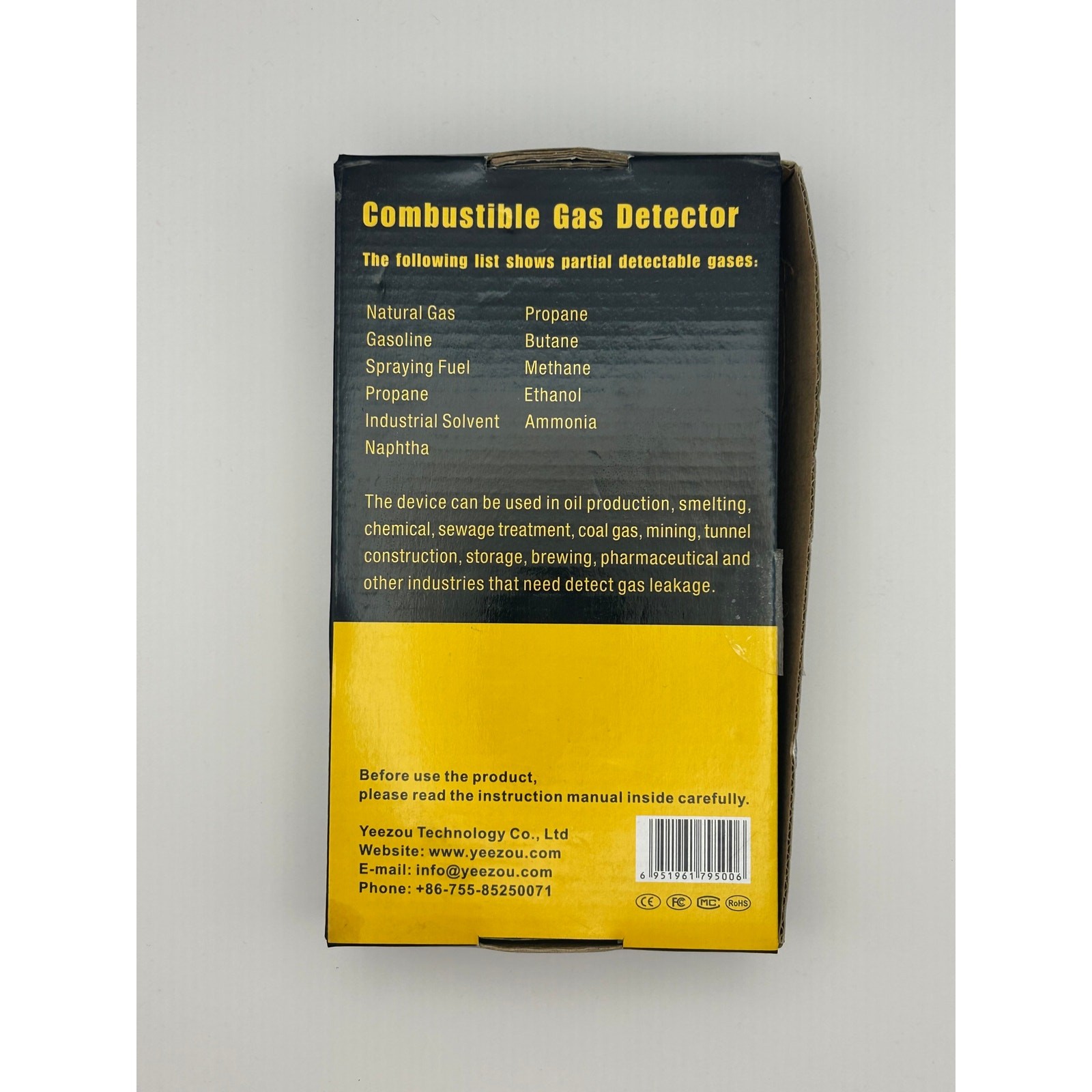 Yeezou Combustible Gas Leak Detector. Natural Methane Propane