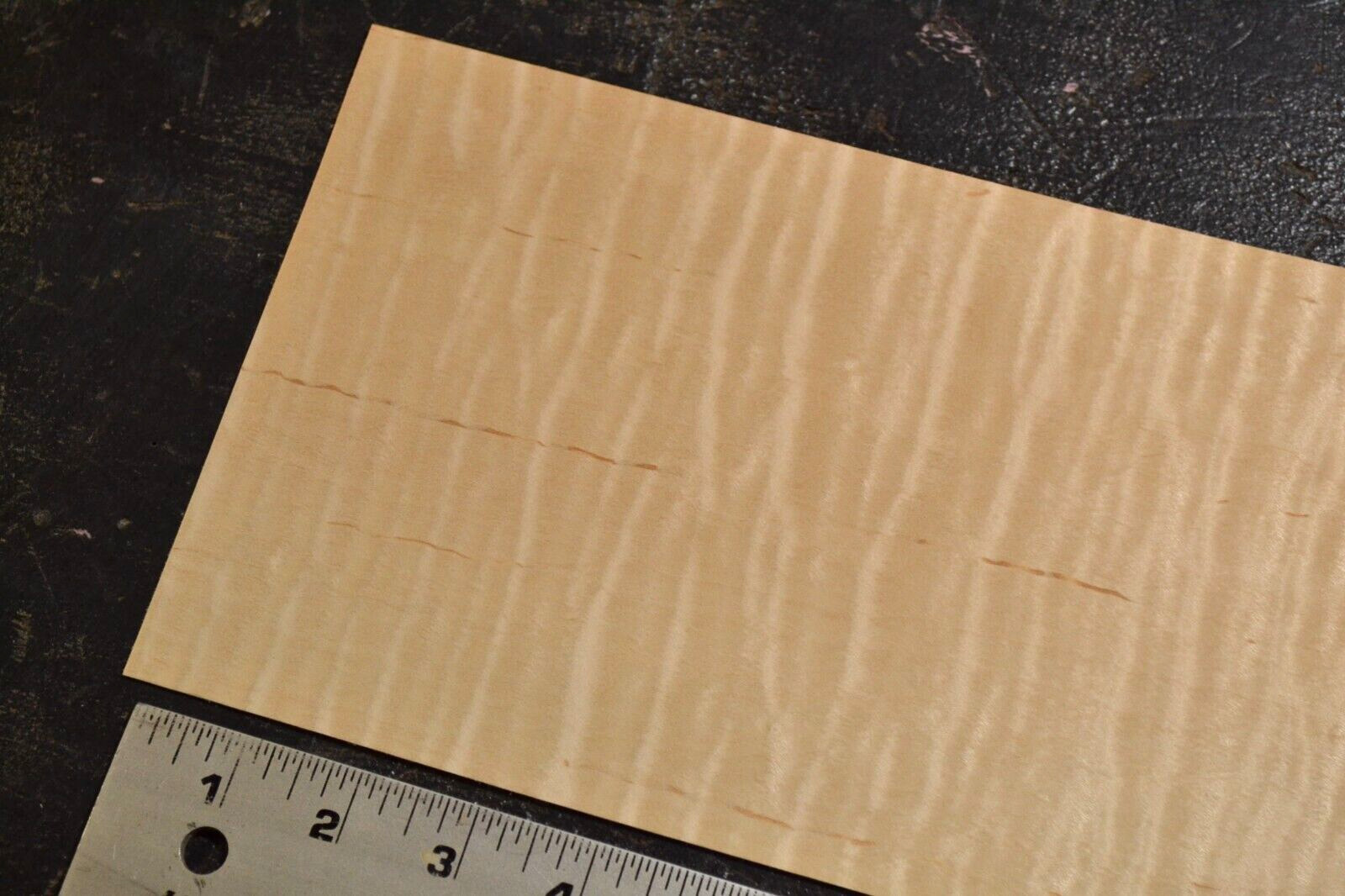 Flame Maple Raw Wood Veneer Sheet 6 x 35 inches 1/42nd 4671-56