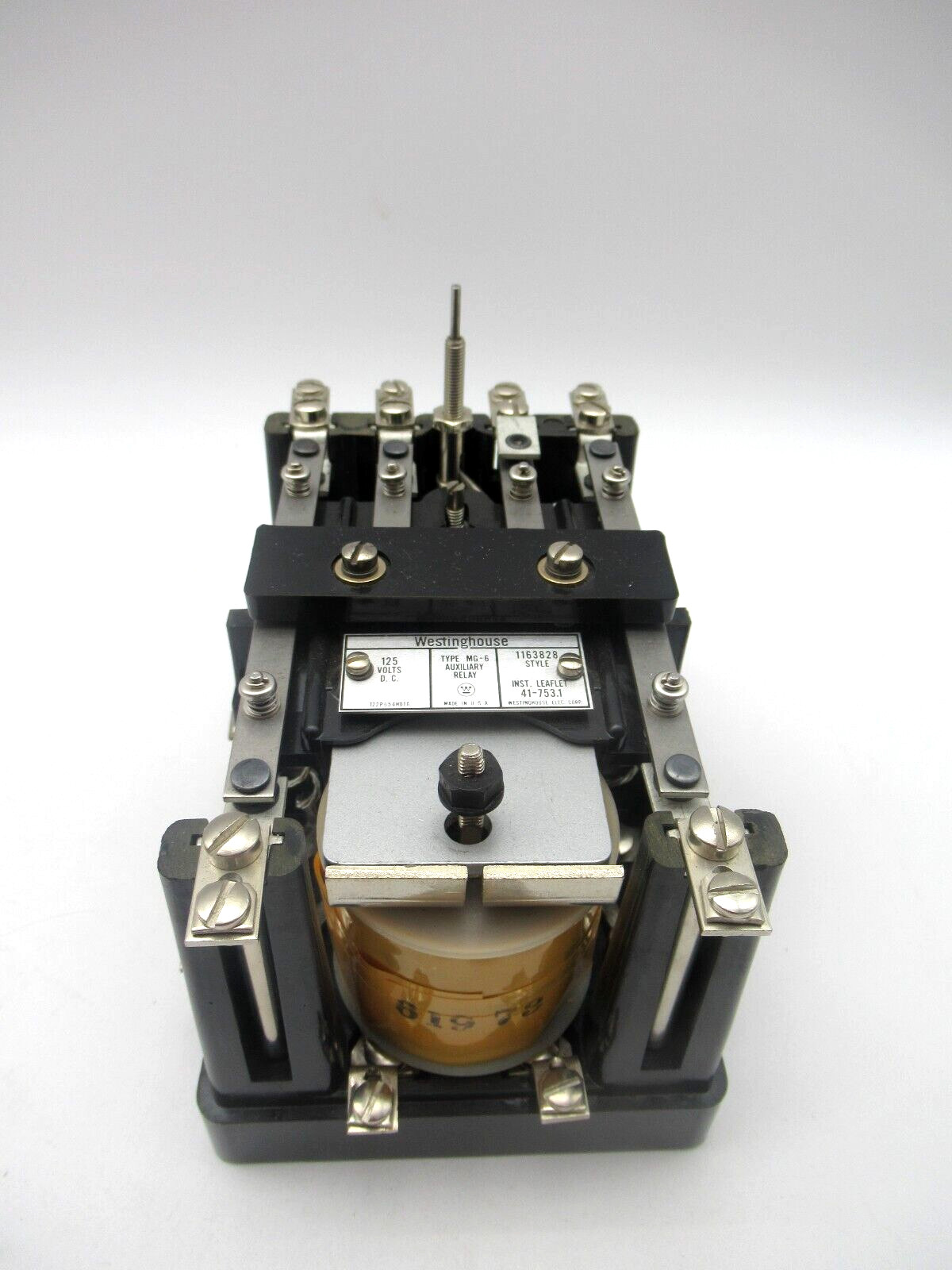 Westinghouse 1163828 MG-6 Contact Auxiliary Relay 125V *BRAND NEW*