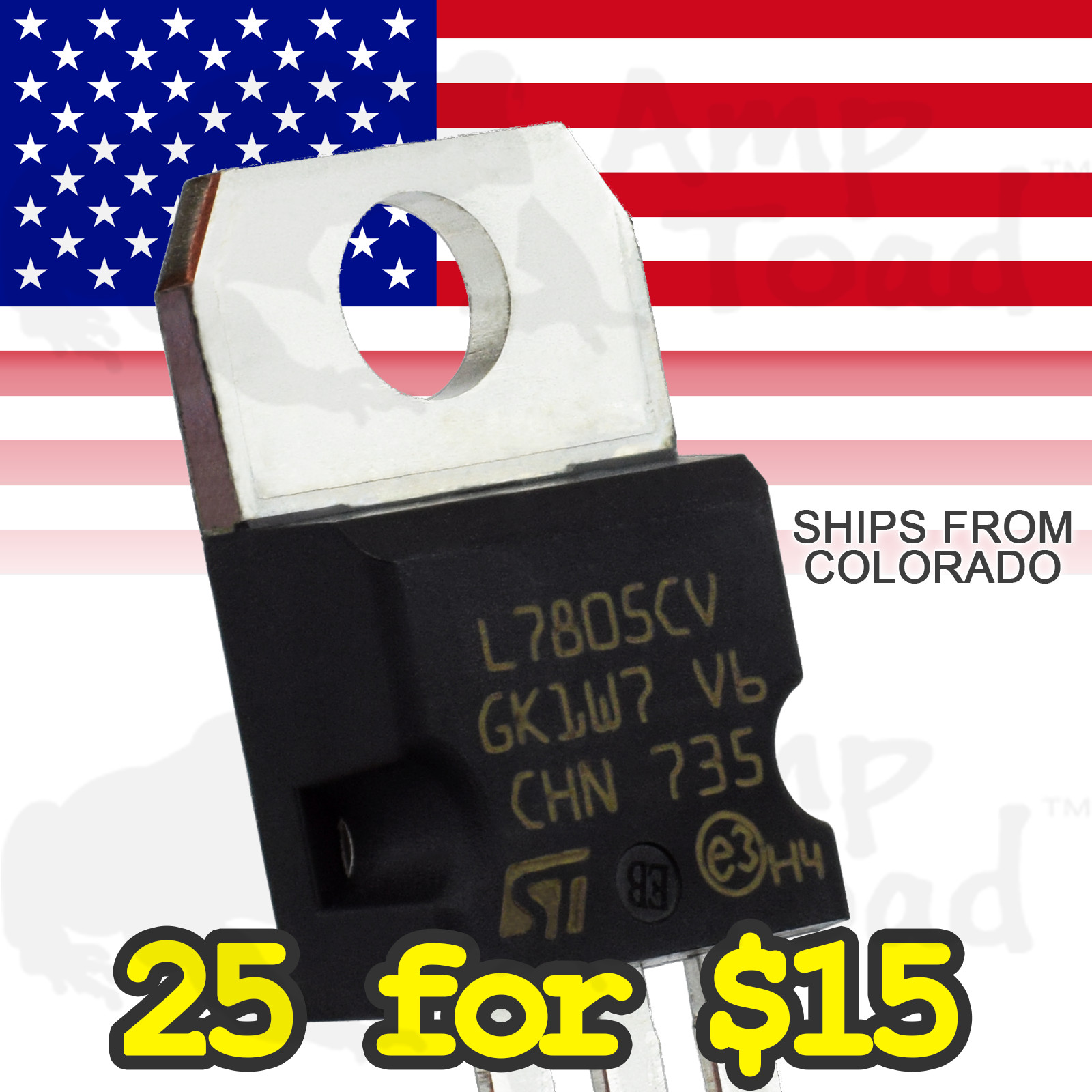 L7805 Voltage Regulator ( 7V – 35V to 5V output)