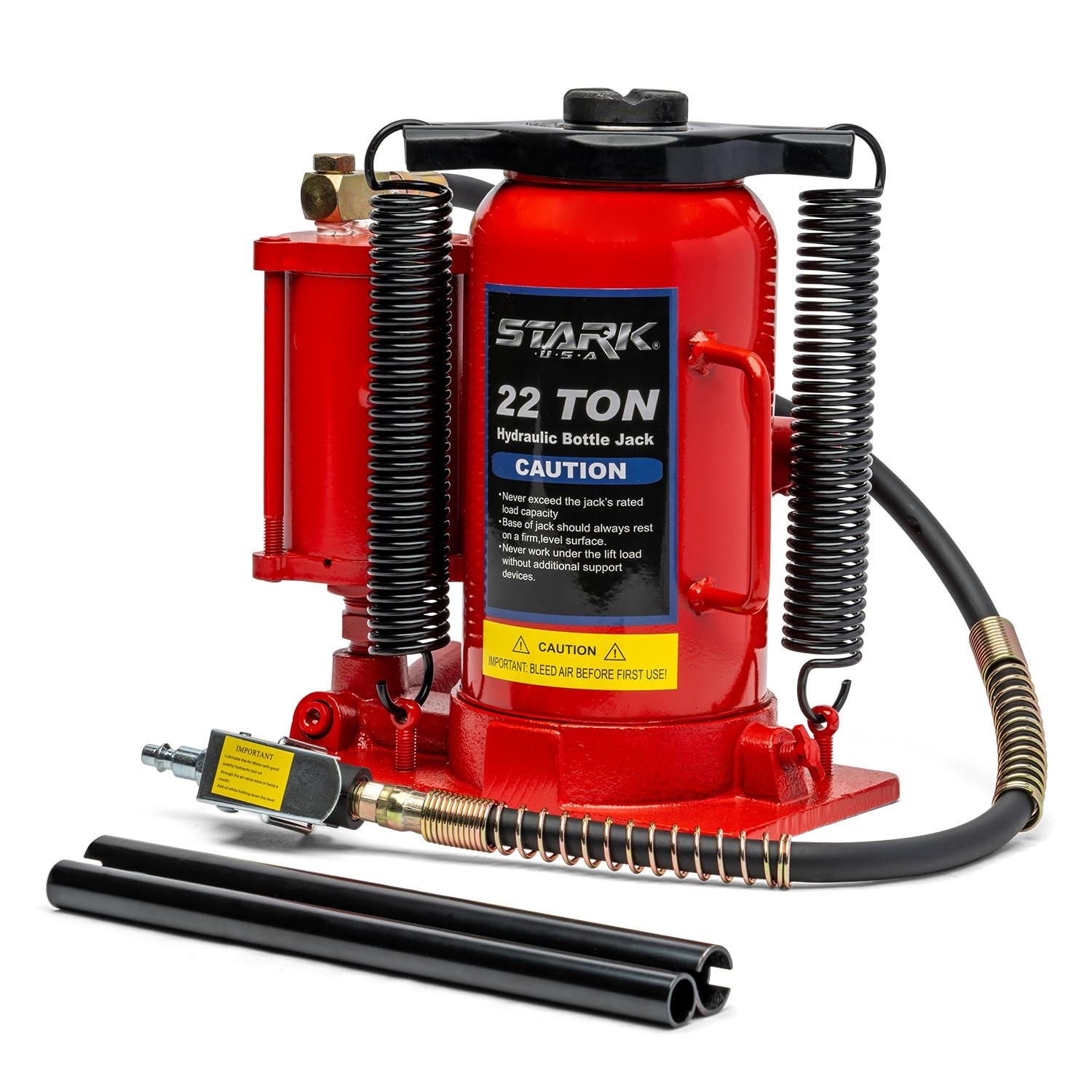 Stark Usa 22 Tons Pneumatic Air Bottle Hydraulic Manual Bottle Jack Hoist
