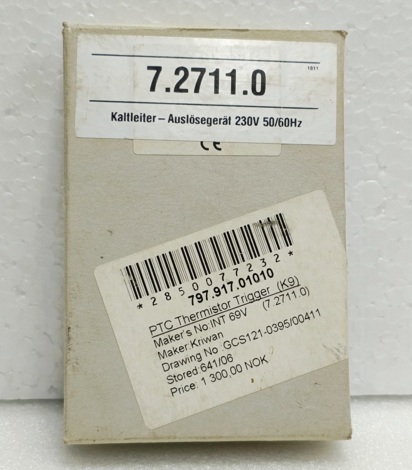 ZIEHL MS 220 K PTC Thermistor Cold Conductor Motor Protection Relay T 221745