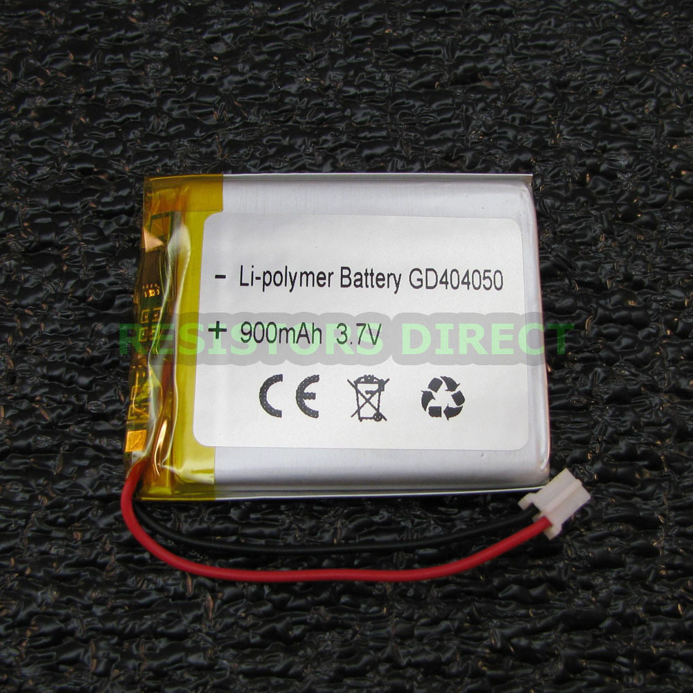 Lithium Ion Polymer 3.7v Rechargeable Battery 900mAh Project Arduino LiPoly Y28