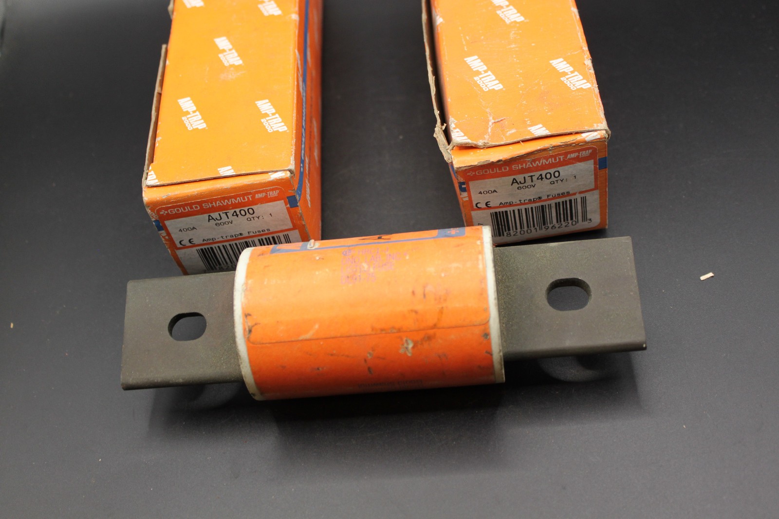 Lot of 3 Gould Shawmut AJT400 400A Class J Time Delay Fuses NOS 2 Boxed