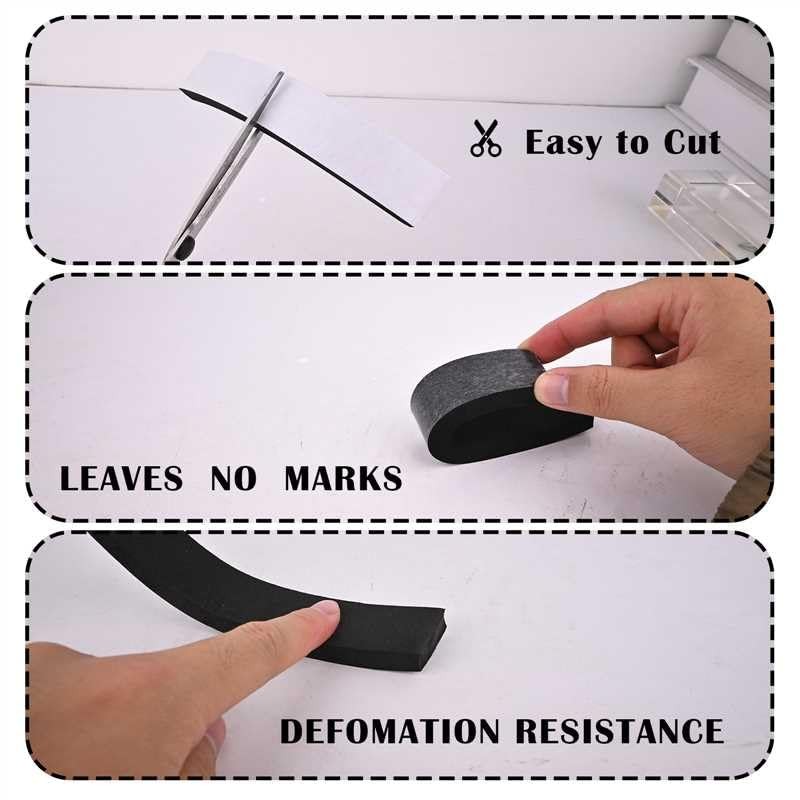 Closed Cell Foam Weather Stripping Tape 1/2 in x 1/4 in x 16.5 ft Black