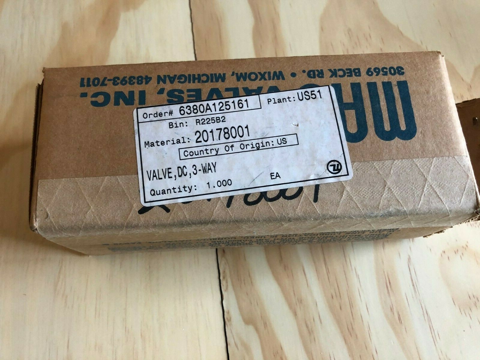 Universal Instruments 20178001 Valve 3-Way DC Assembly MAC 56C-12-571BA