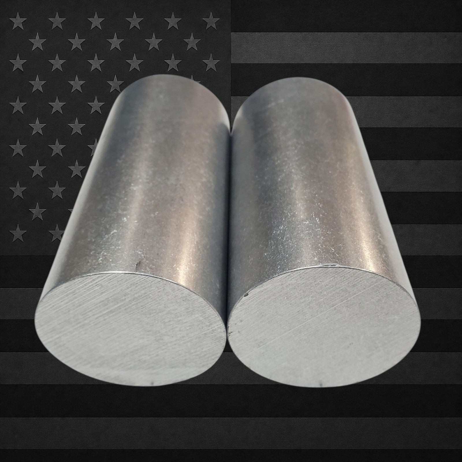 2 PCS 6061 T651 Aluminum Round Bar 2.250″ Dia x 4.500″ & 4.625″ USA Billet