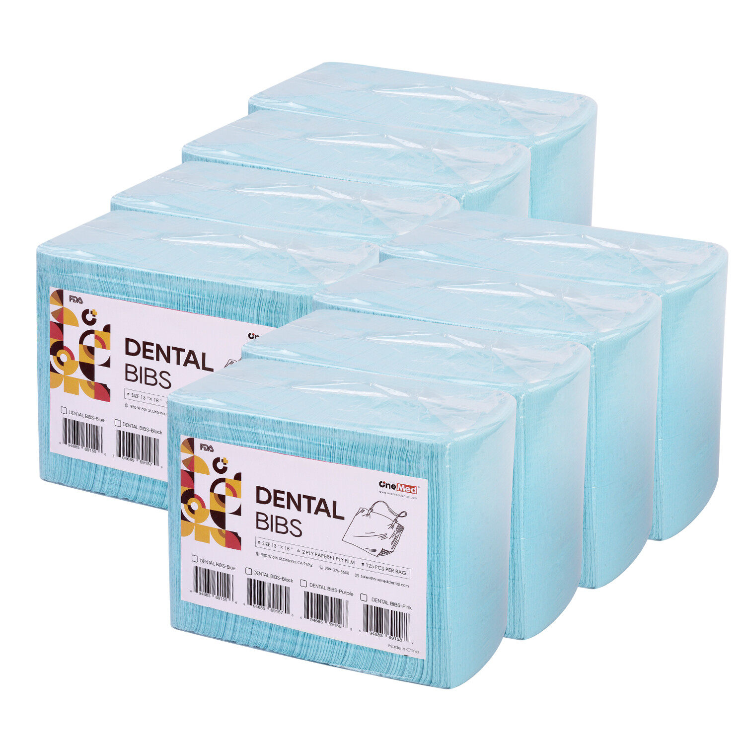 1000(8 Bags)Disposable Dental Bibs,Medical Tattoo Patient Towels bibs,13×18 inch