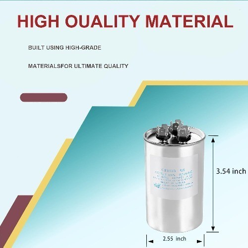 CAP050450440CT CAP050450440RTS CAP050450440RTP 45+5 MFD 370 440V AC Round Dual