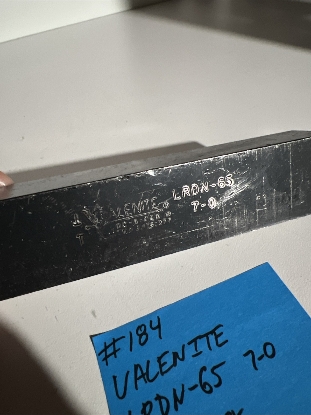 valenite LRDN-65 indexible carbide lathe toolholder 6”OAL 1”Shank Turning Round