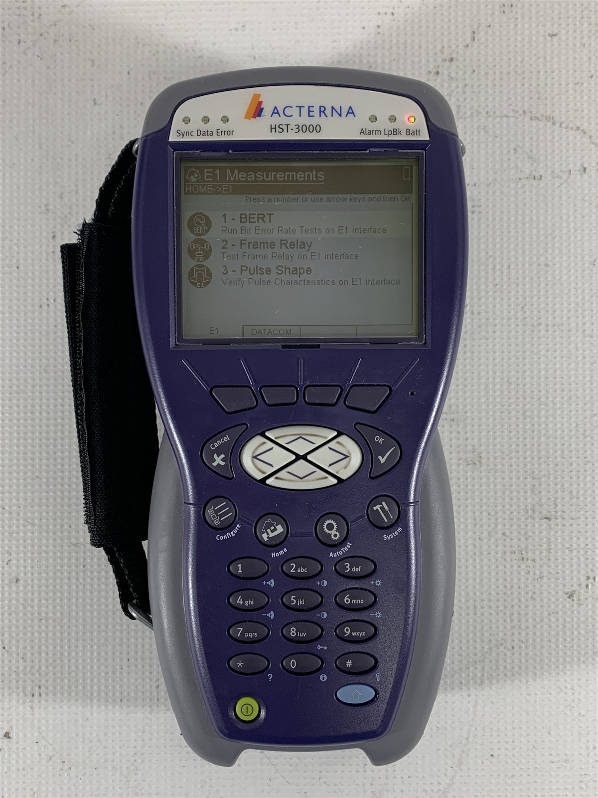 Acterna HST-3000 SIM Handheld Service Tester with SIM Adapter, Charger & Battery