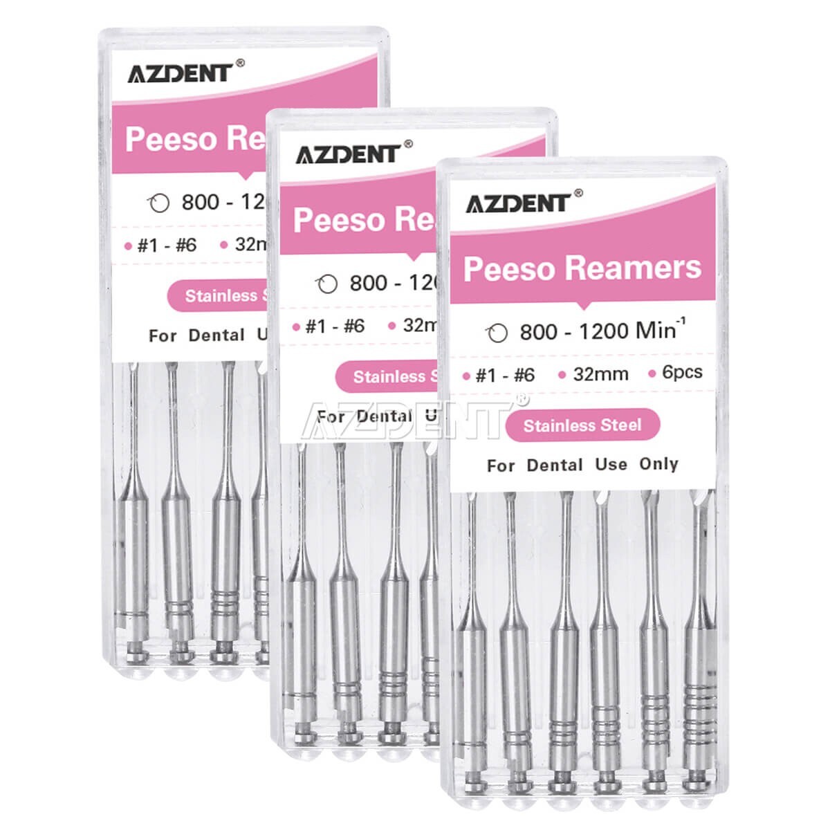 Dental Endodontic Root Canal Peeso Reamers GATES DRILLS #1 #2 #3 #4 #5 #6 32mm
