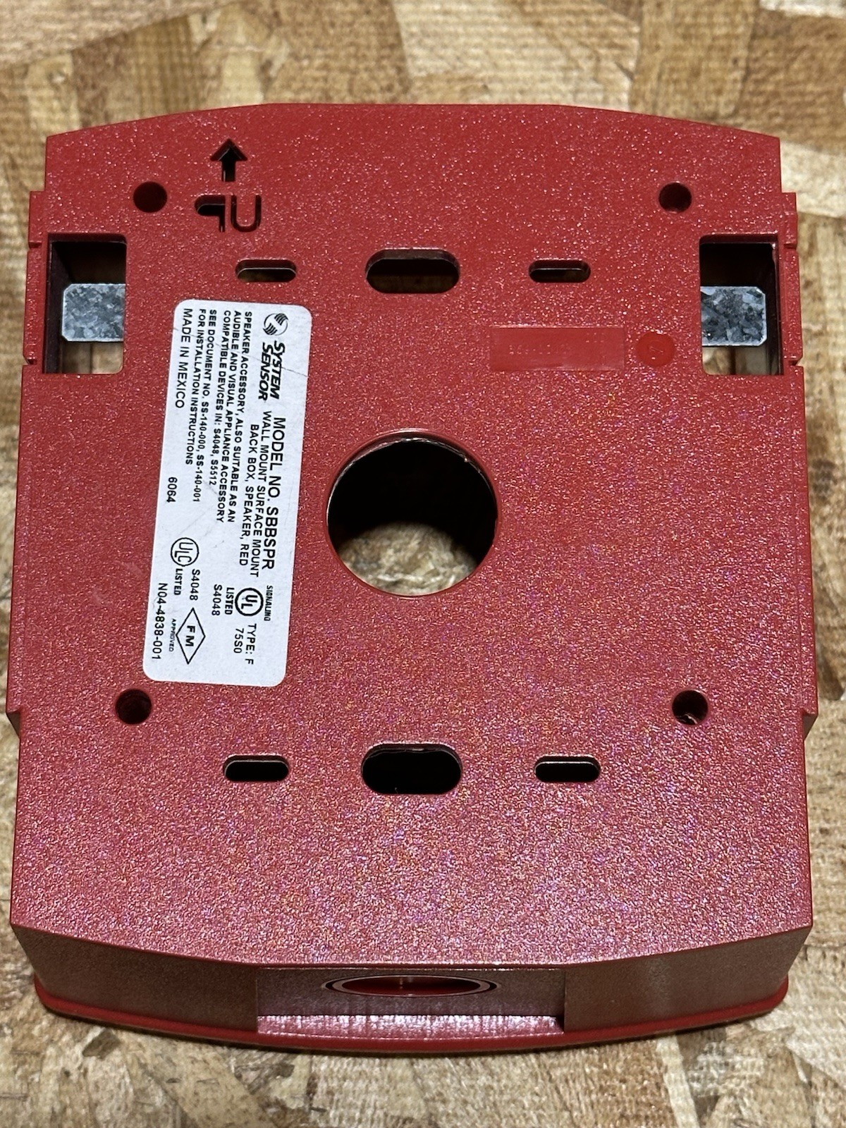 SYSTEM SENSOR SBBSPR RED WALL/SURFACE MOUNT SPECTRALERT ADVANCE BACKBOX
