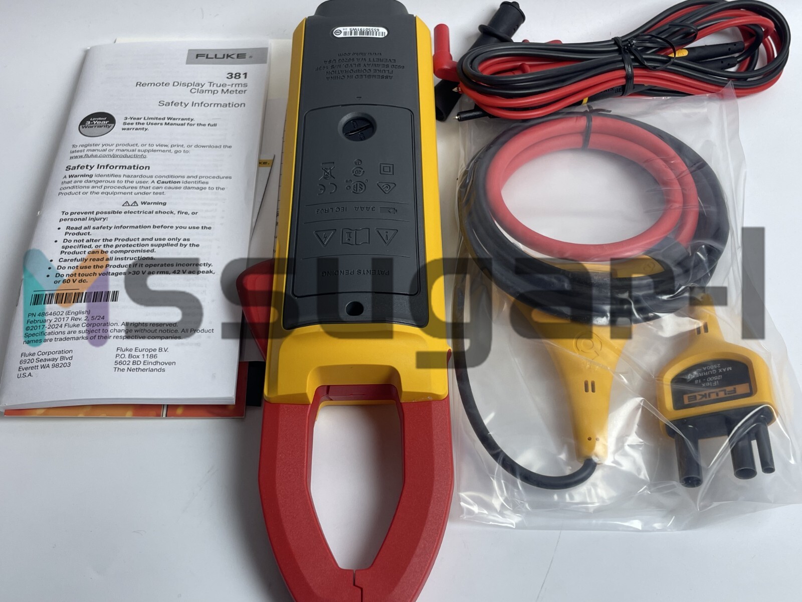 Fluke 381 Remote Display True RMS AC/DC Clamp Meter with iFlex NEW