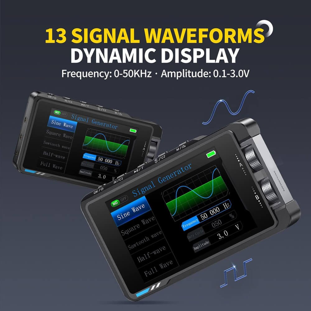 FNIRSI DS215H 2in1 Dual Channel Digital Oscilloscope Signal Generator 50MHz 250MSa/s