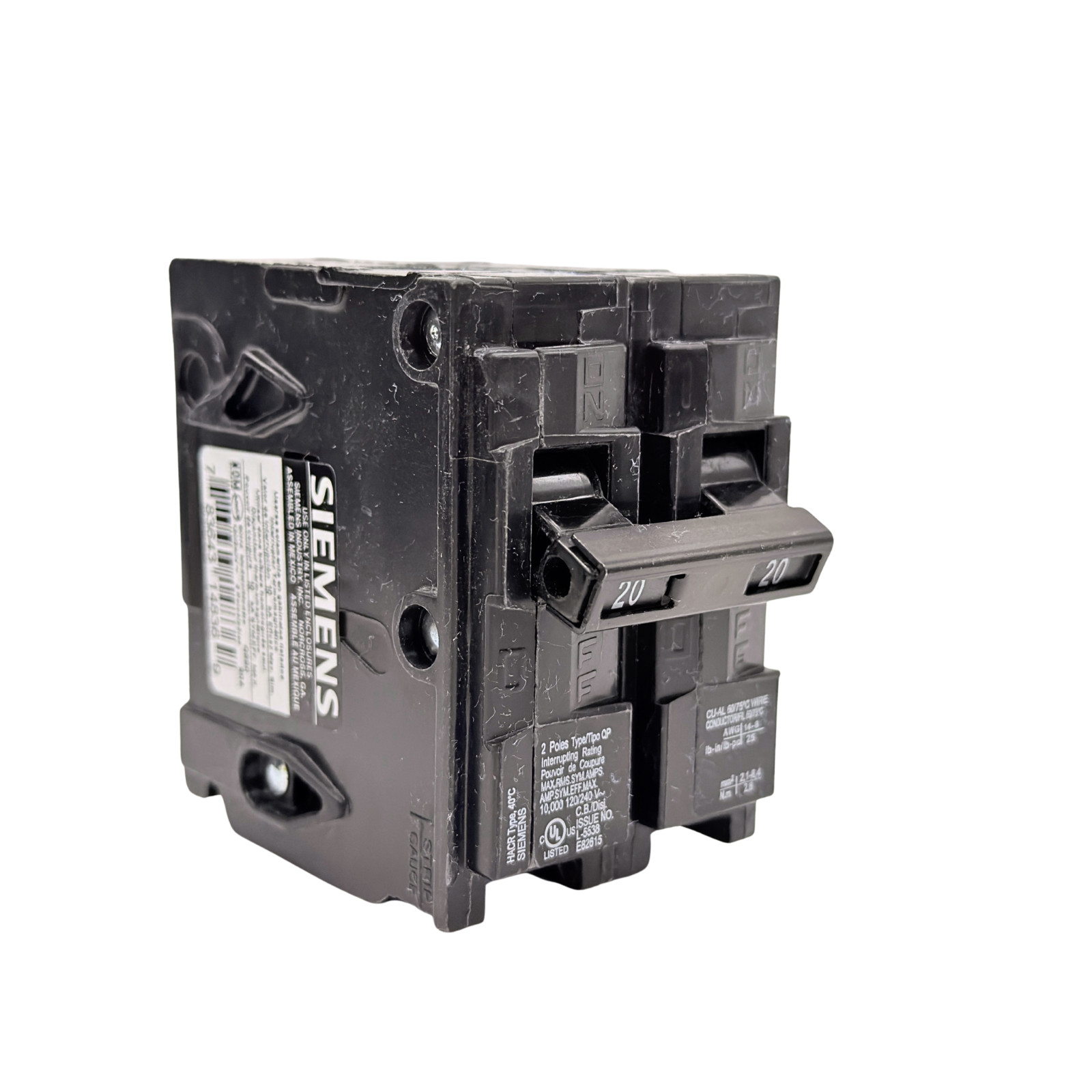 Siemens QP Type Q Plug-In Circuit Breakers Lot 15A-60A 1-Pole 2-Pole 120/240V