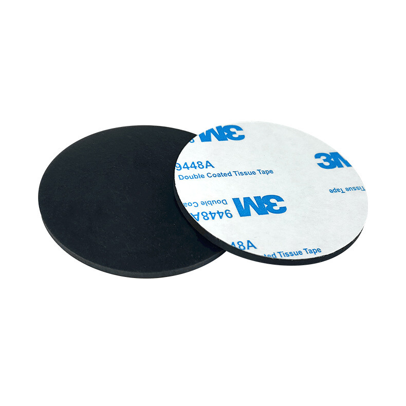 Black Round Self Adhesive Backing Silicone Rubber Non-slip flat Pads Protector