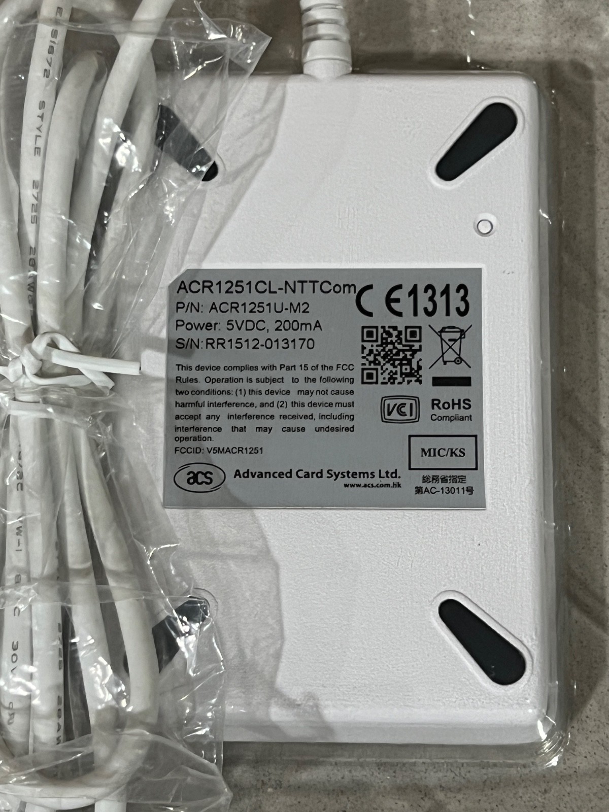 NTT Communications ACR1251CL-NTTCom IC Card Reader Writer