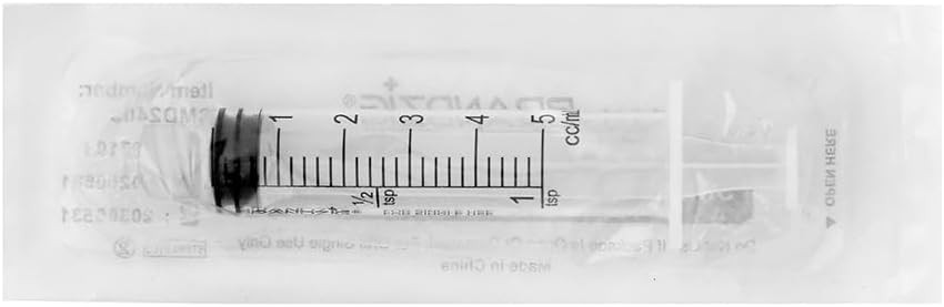 5ml syringe luer lock (No Needle) – Sterile, Individually Wrapped – 100 Pack – f