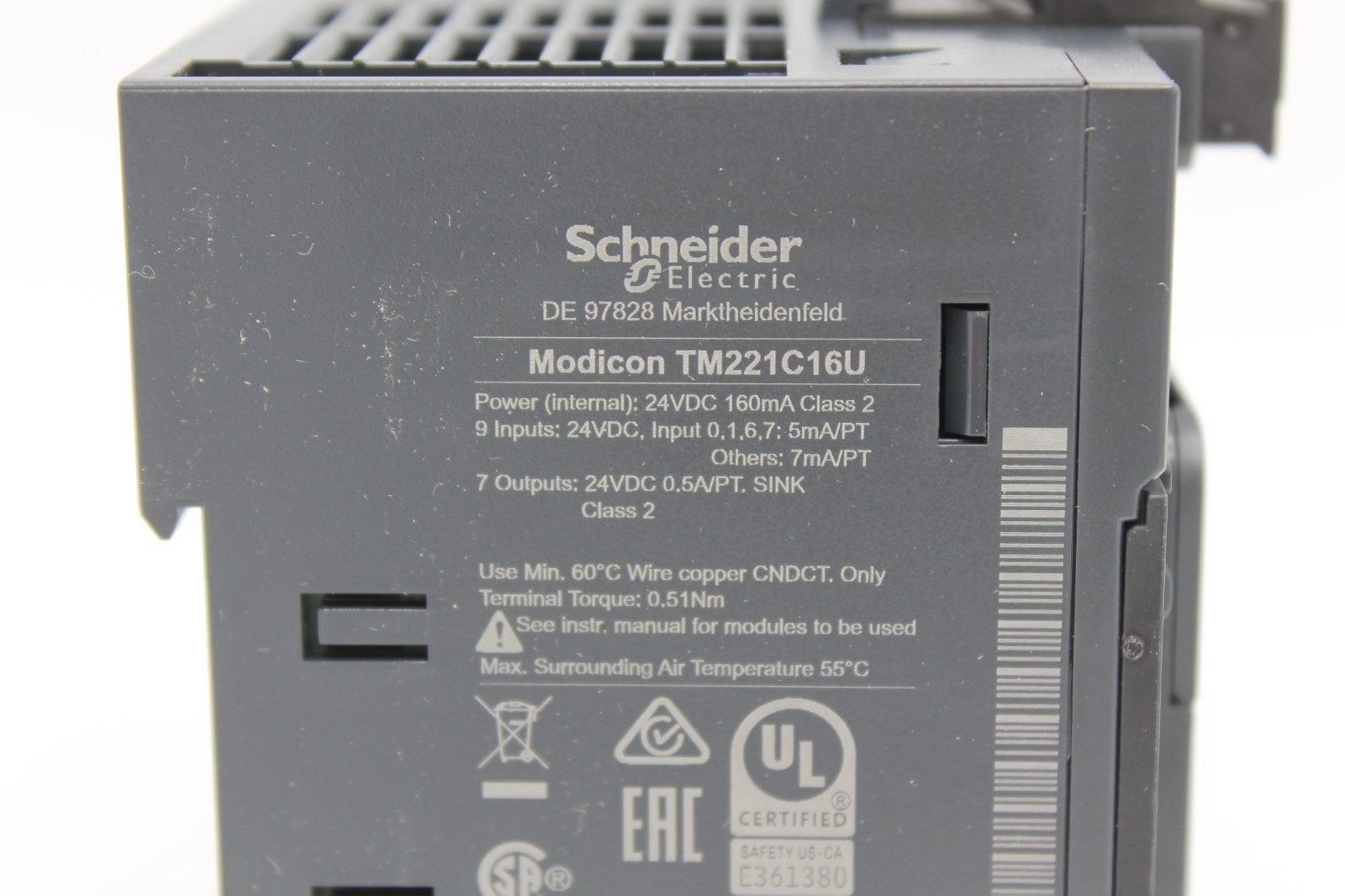 Schneider Electric TM221C16U Modicon M221 Controller 540859 (NEW IN BOX)