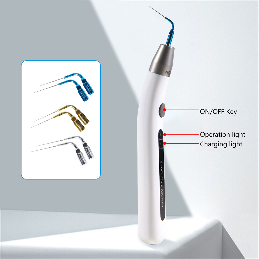 Endo Ultra Activator Dental Ultrasonic Root Canal Irrigator Handpiece 6 Tips DL