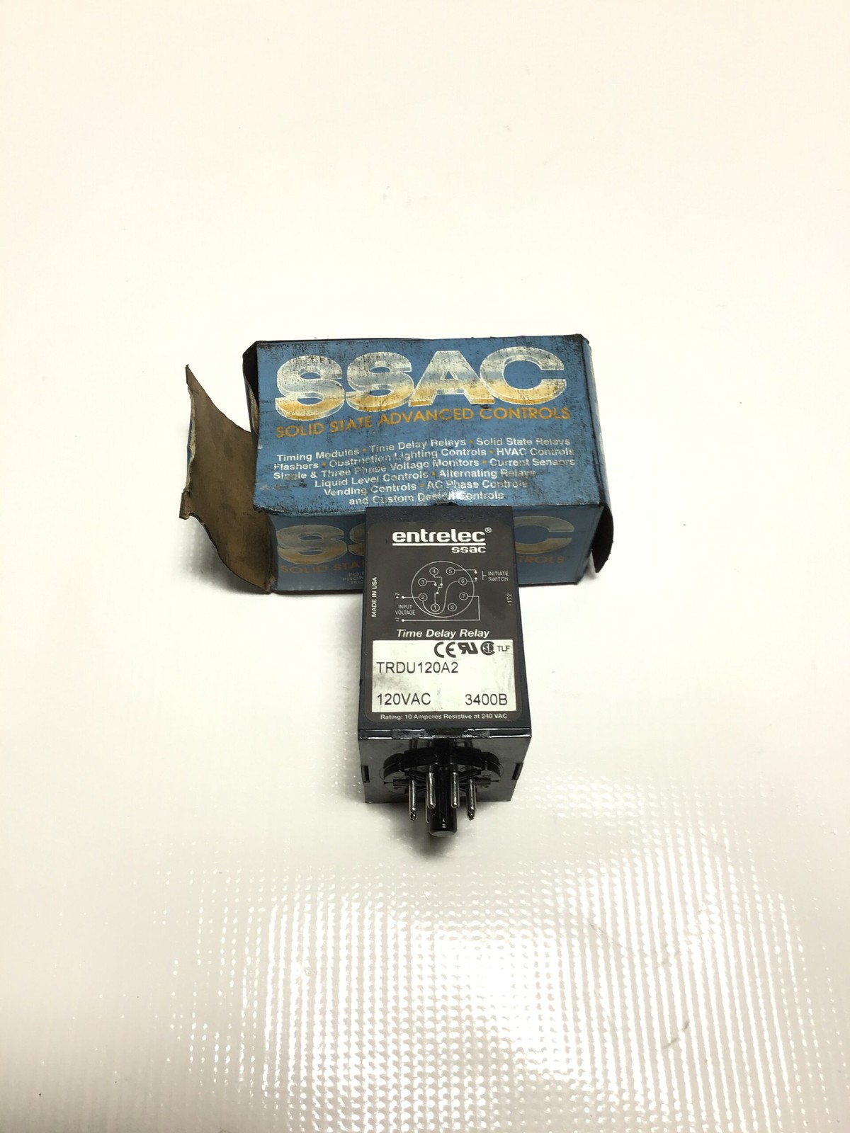 Entrelec SSAC TRDU120A2 Time Delay Relay