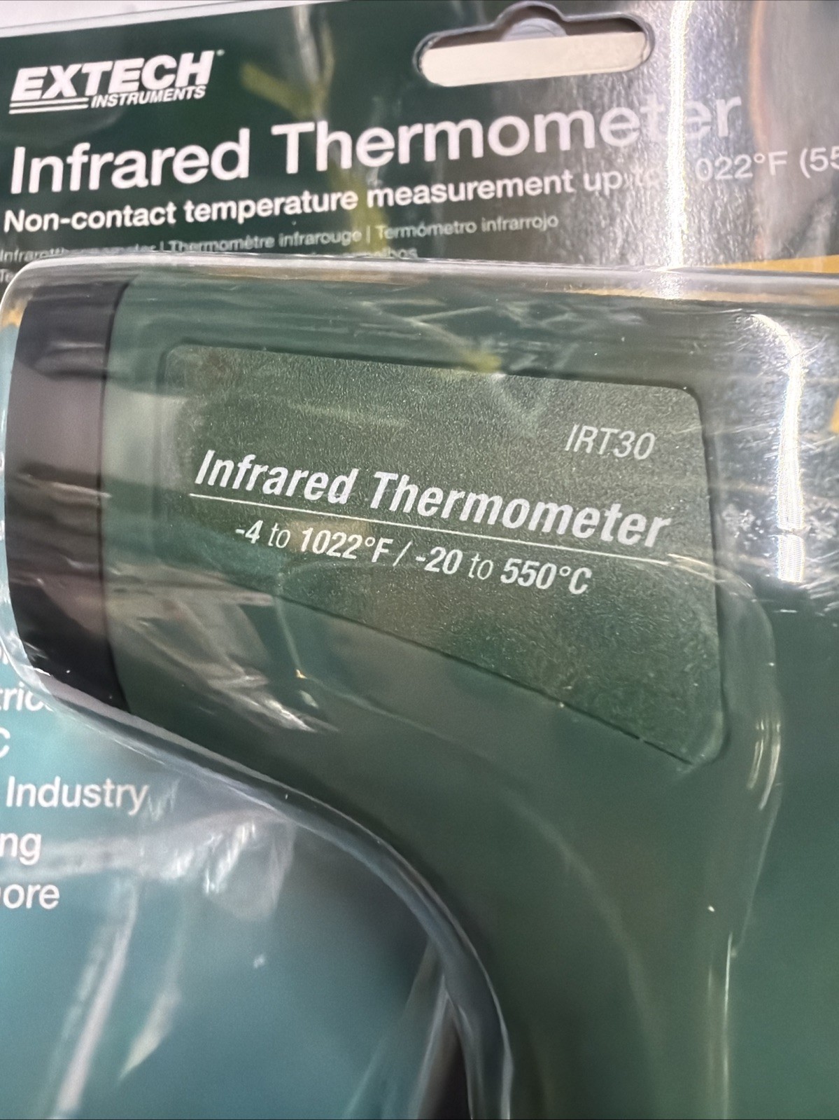 Flir System New Extech Infared Thermometer non contact up to 1022*F 550*C Oem