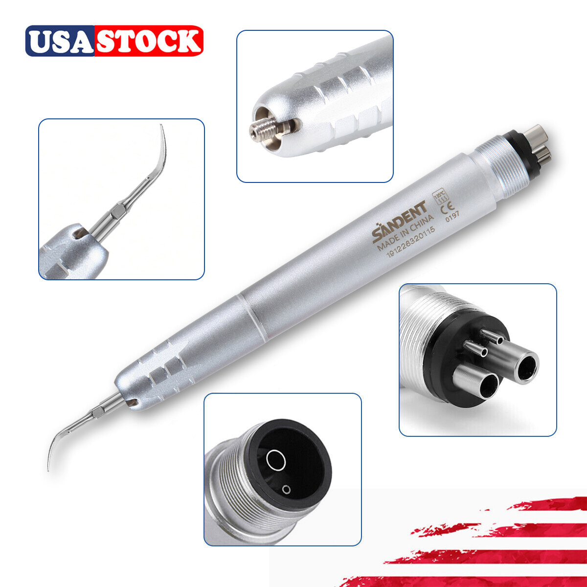 DentalSuper Sonic Ultrasonic Air Scaler Handpiece 2 Hole /4 Hole Scaling