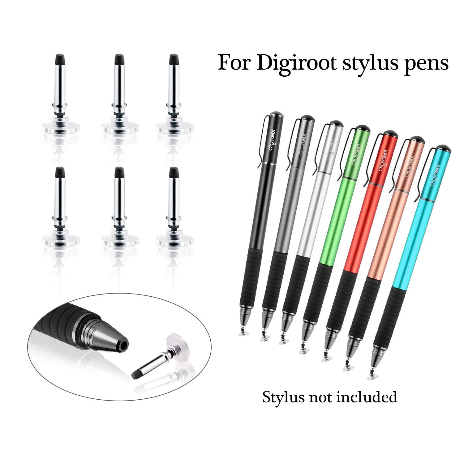 Digiroot 6 Pack Replacements Disc Tips | High Sensitivity & Precision, for Di…