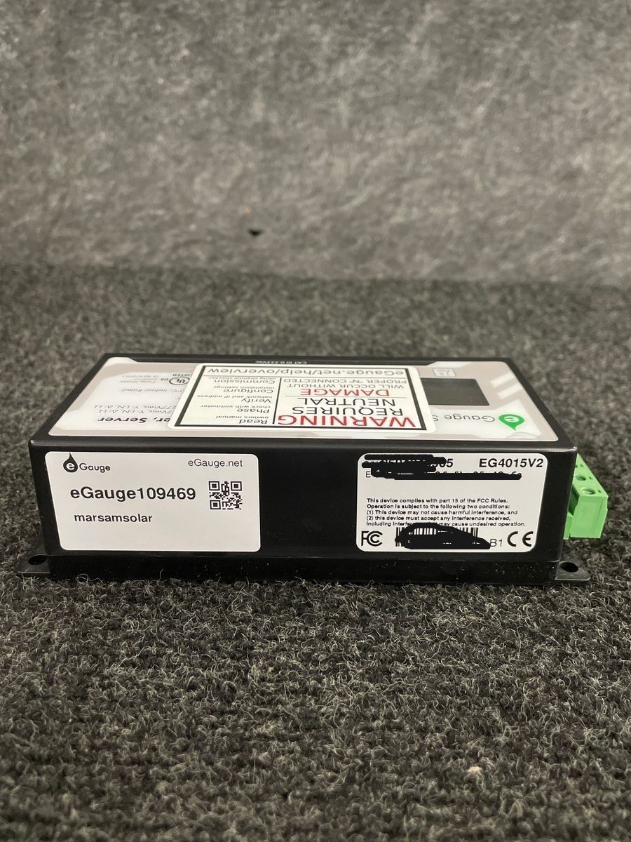 EGAUGE EG4015V2 Energy Meter And Data Logger