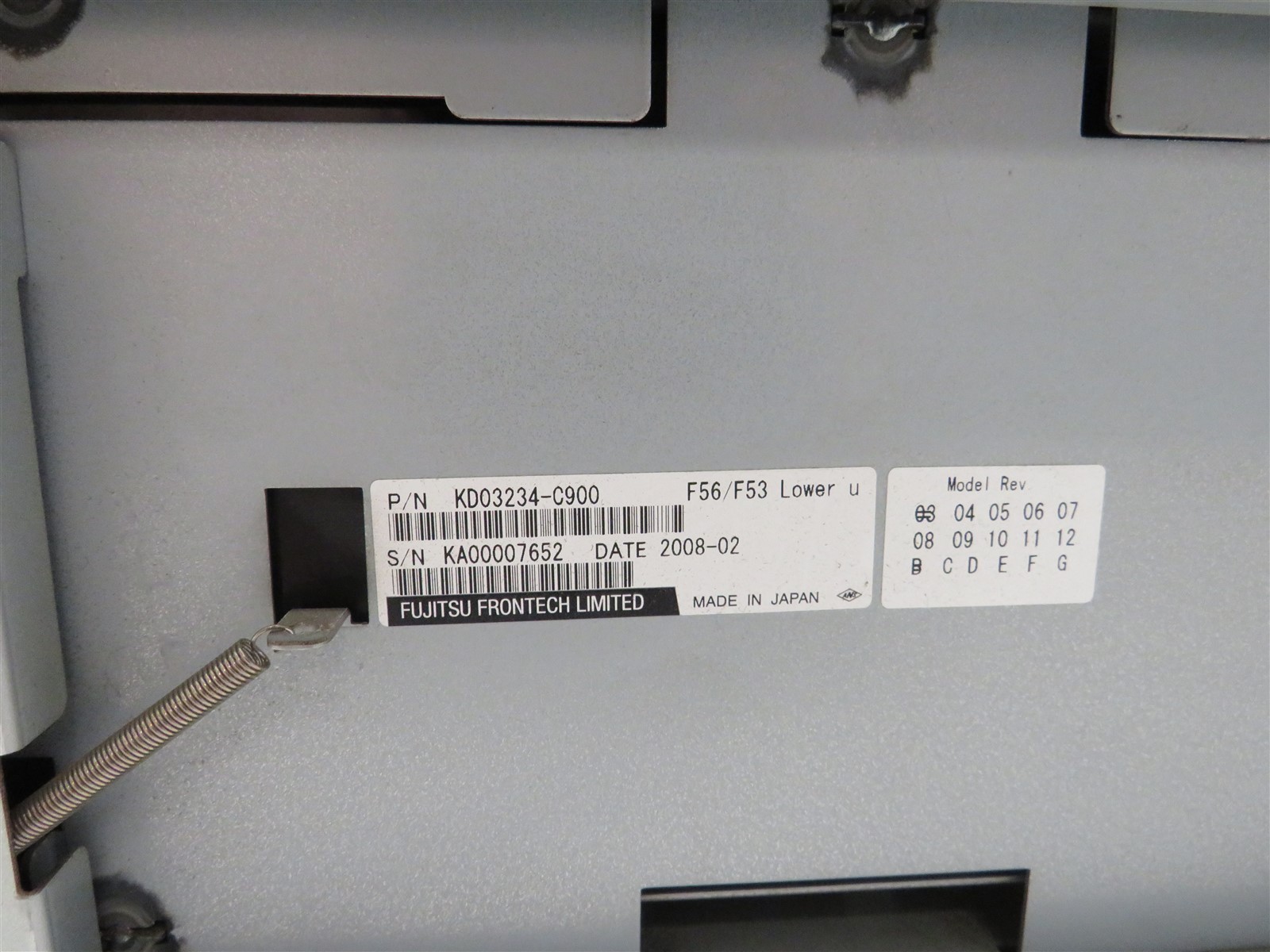 Fujitsu Frontech SemiBunch Cash Dispenser KD03234-C011 KD03235-B053