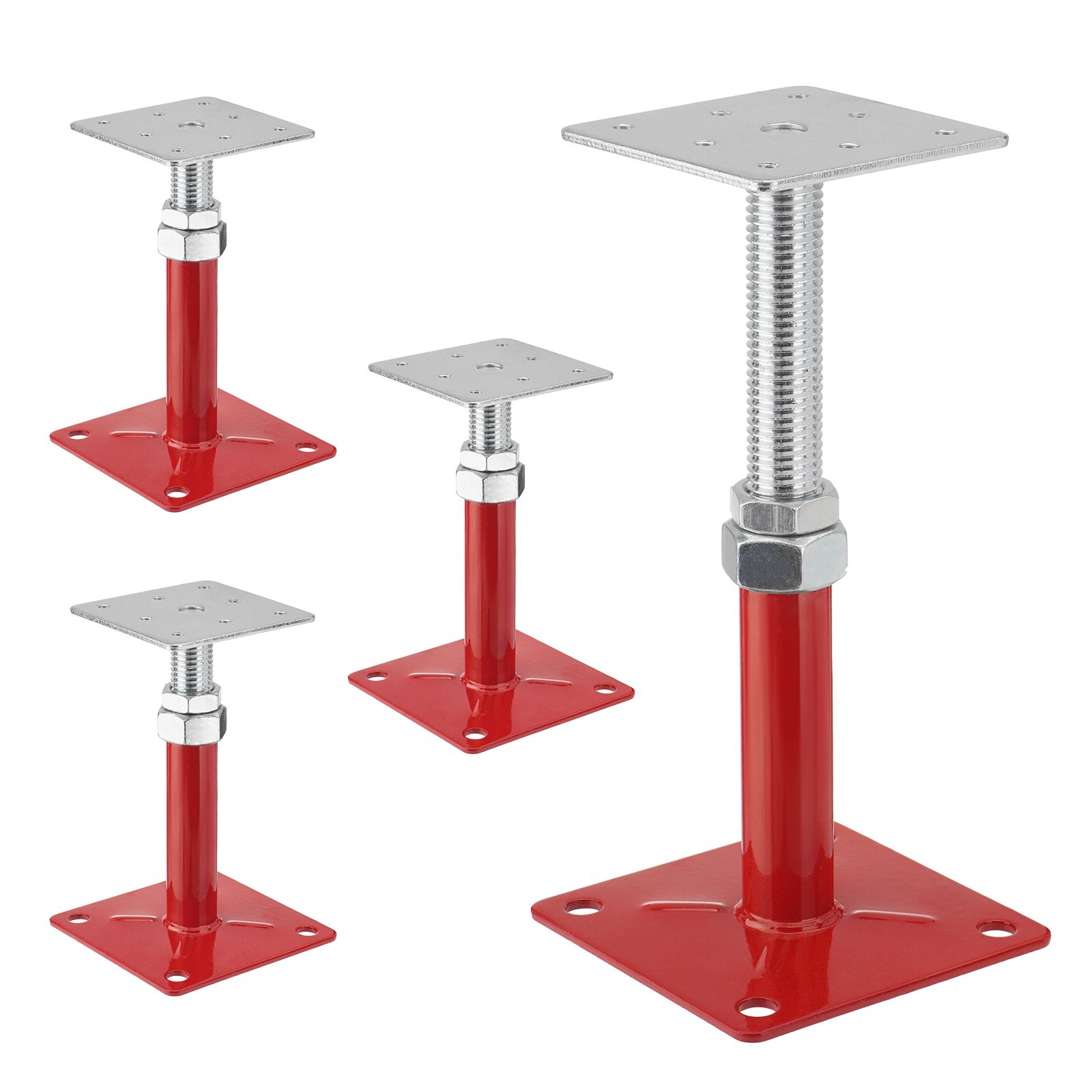 4Pack 5-8″ House Floor Jacks Adjustable Screw Jacks Post, Load Capacity 5000 lbs