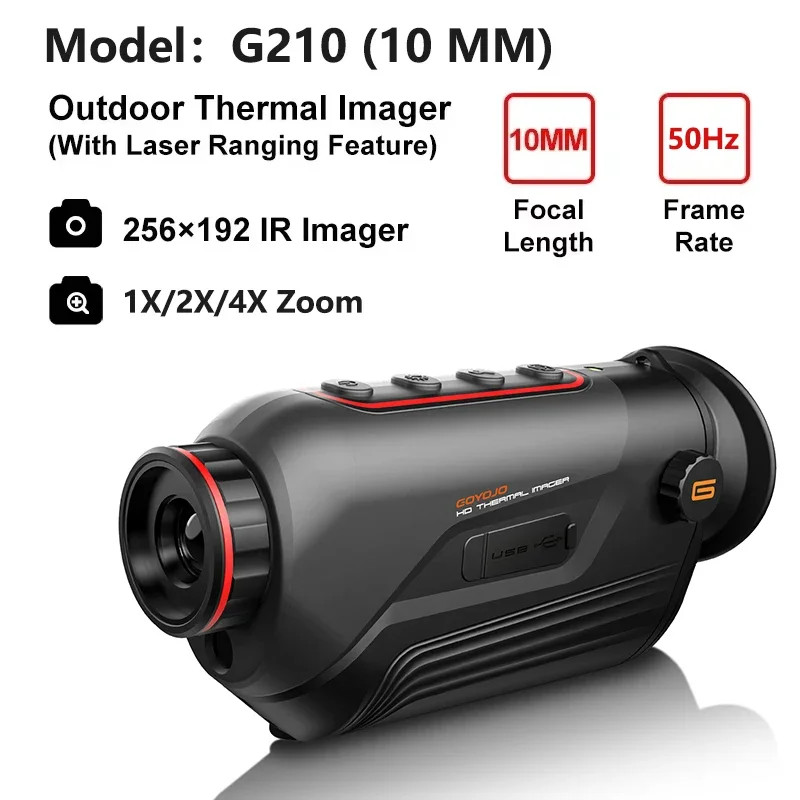 GOYOJO Thermal Imaging Monocular Infrared Night Vision Telescope 10mm/15mm Lens
