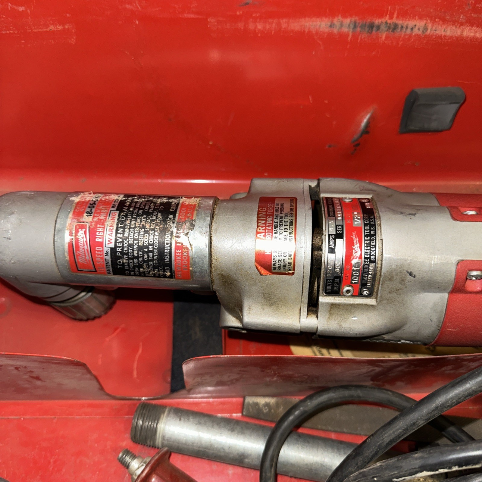 Milwaukee 1101-1 Heavy Duty 120V Corded 1/2″ Right Angle Drill 5397-2