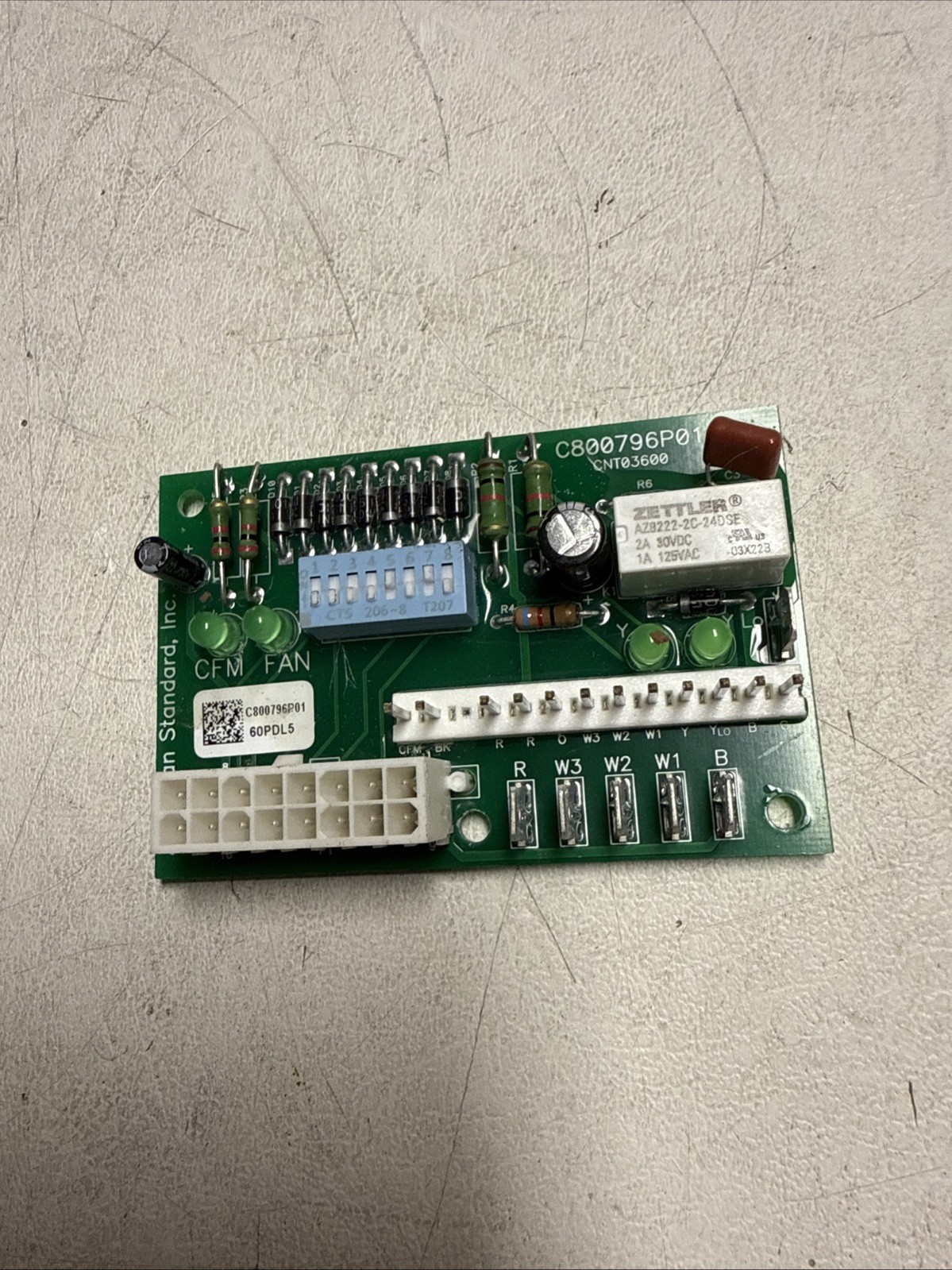 Trane American Standard C800796P01 ECM Blower Control Board