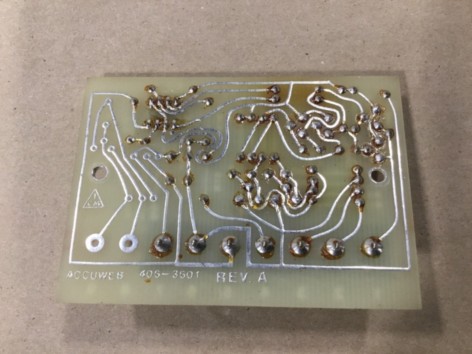 Accuweb PCB3024 End Of Travel Board Circuit Board 406-3601 #13A27Y11