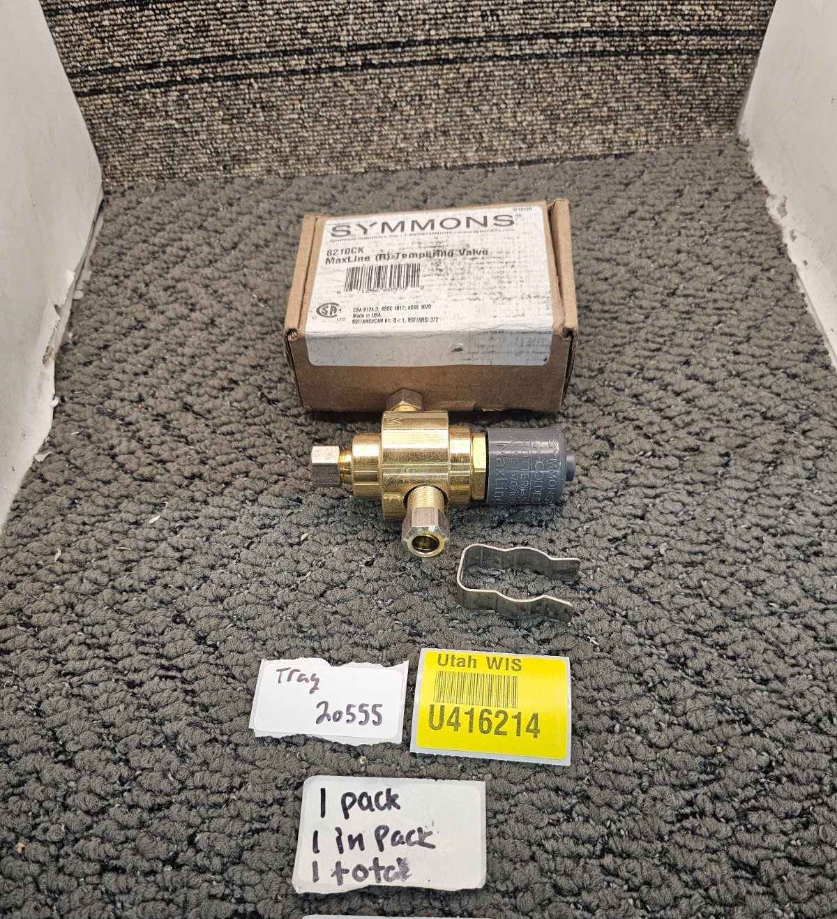 Symmons 8210CK MaxLine Thermostatic Tempering Valve 3/8″ Compression Connection