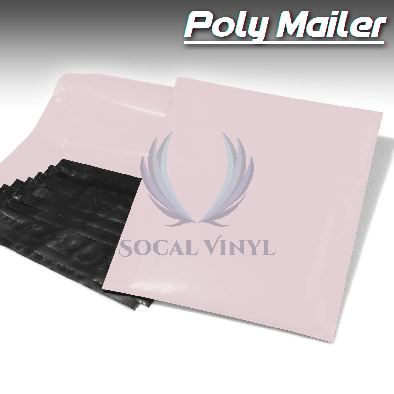 ANY SIZE Carnation Pink Poly Mailers Shipping Envelopes Plastic Bag Self Sealing