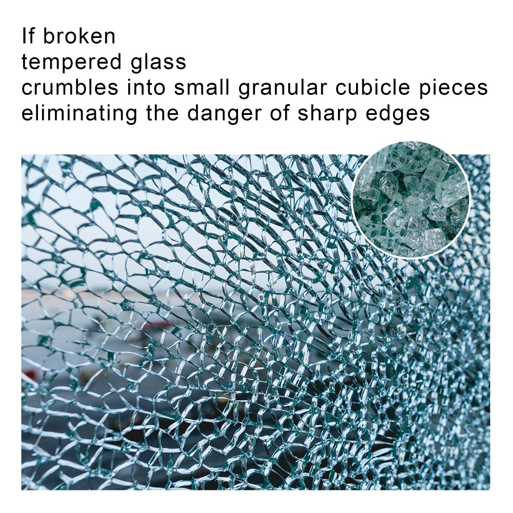 27.95 Inch Round Tempered Clear Glass Table Top Replacement Plate