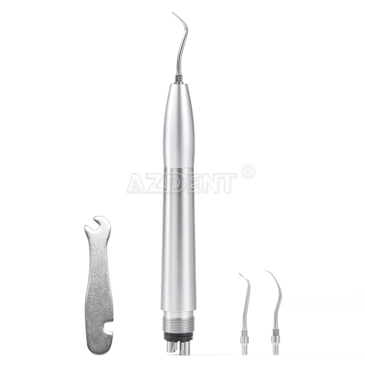 AZDENT Dental Ultrasonic Air Scaler Handpiece 4 Hole + 3pcs Tips
