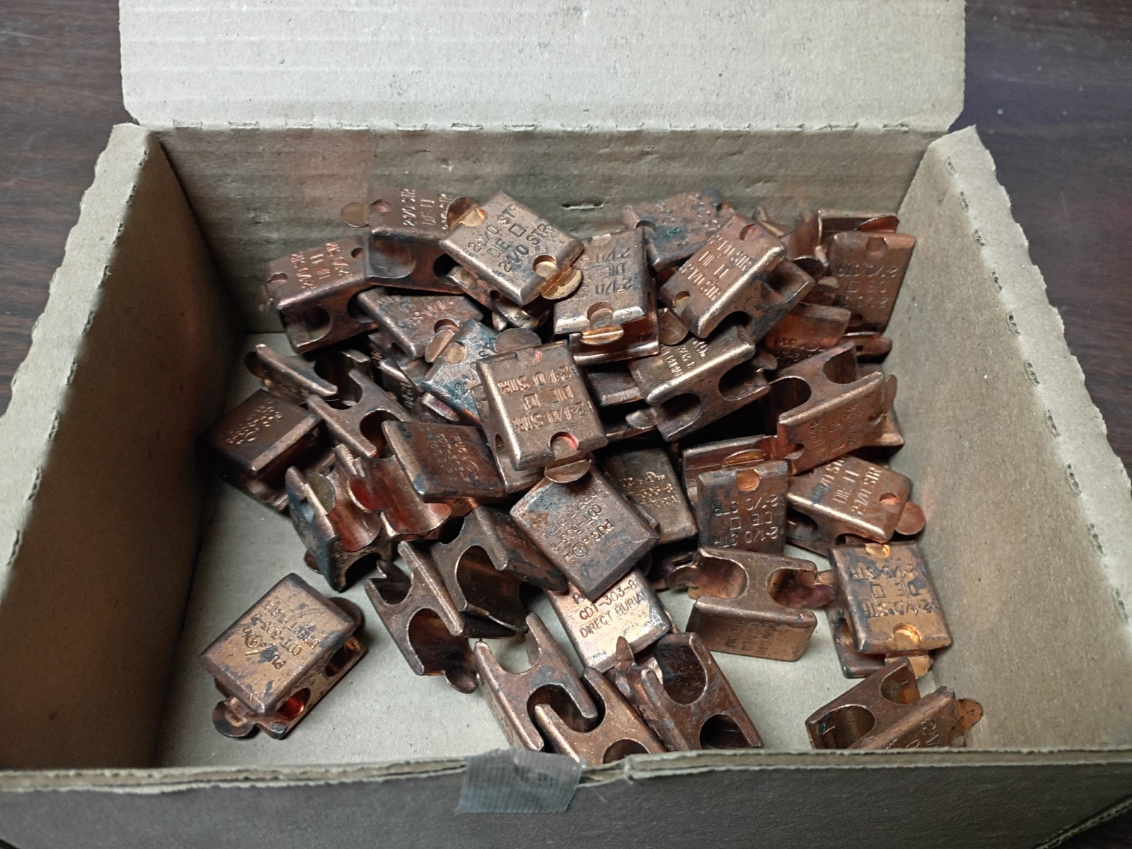 PENN-UNION CDT-303-8 COPPER COMPRESSION H-TAP TYPE DOUBLE TAP NEW BOX OF 50