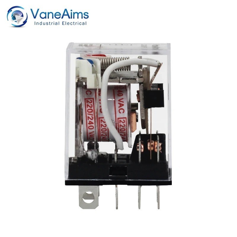 JQX-13F HH62P DPDT Power Relay With Socket Base AC110V 220V DC12V 24V 10A