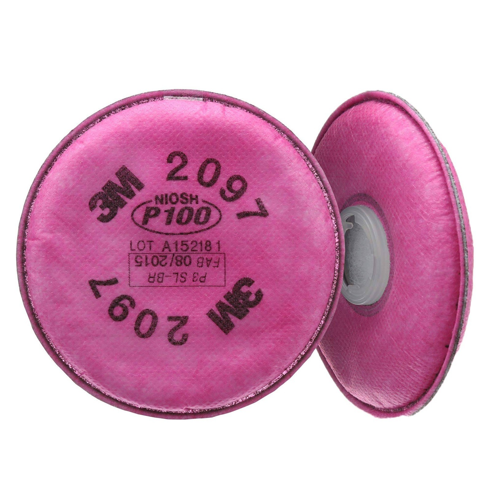 Pack of 50 Pairs 3M Particulate Filter 2097, P100 EXP 05/2028 Respiratory Prote