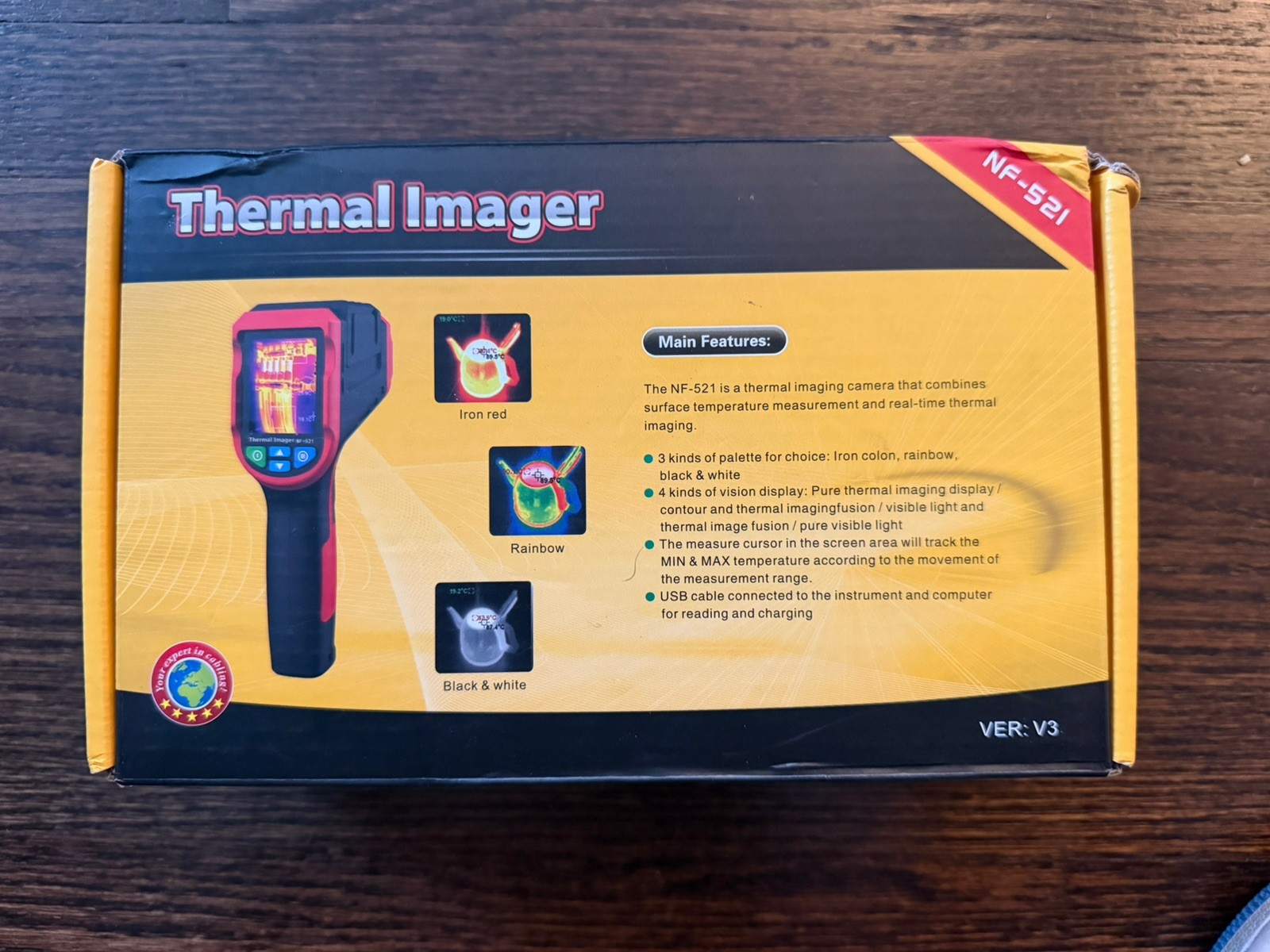 Noyafa Infrared Thermal Temperature Imager Camera W/8GB Heating Detector NF-521