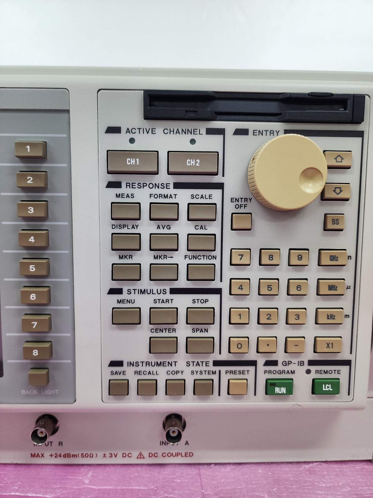 ADVANTEST R3753BH Network Analyzer, 5 Hz to 500 MHz