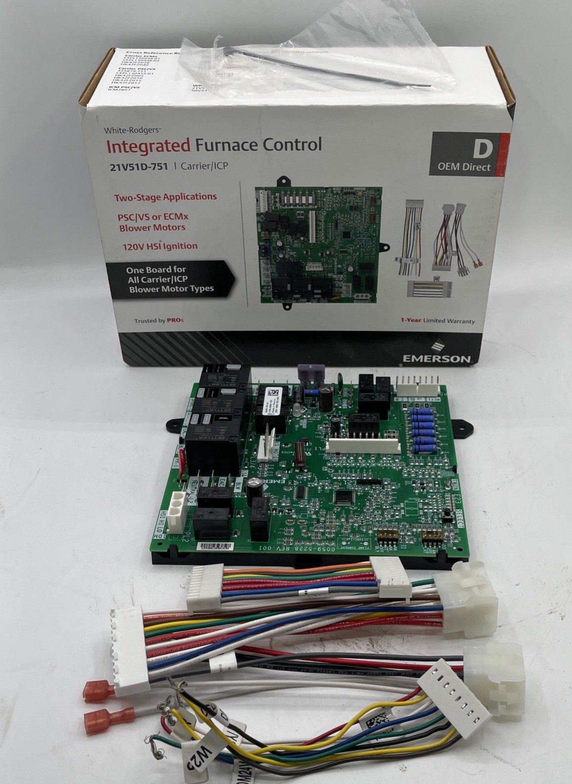 21V51D-751 UPGRADE KIT – White-Rodgers Emerson Furnace Control Circuit Board