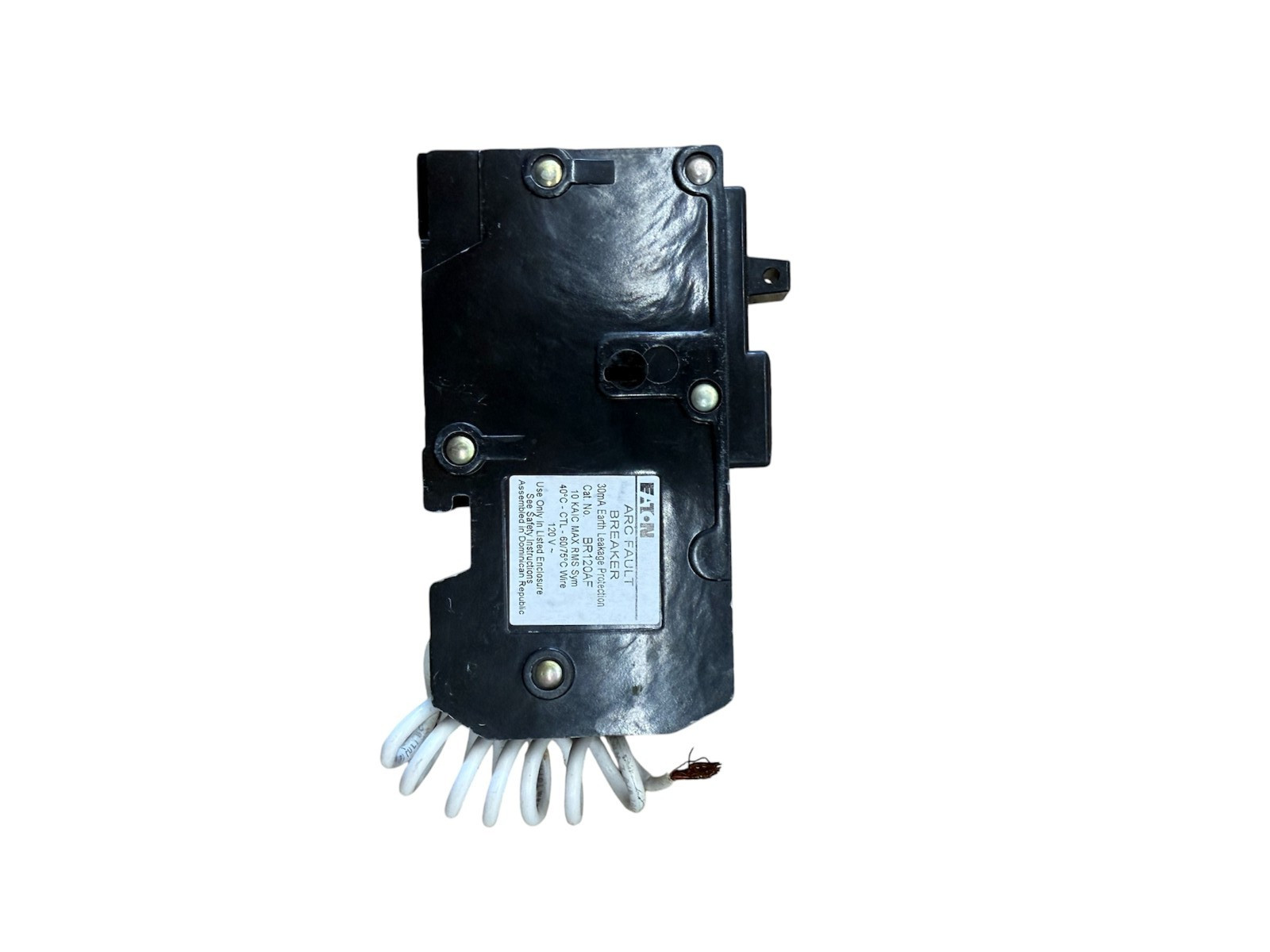 Eaton BR120AF 20A 1-Pole AFCI Arc Fault Circuit Breaker Type BR 120V 20 Amp