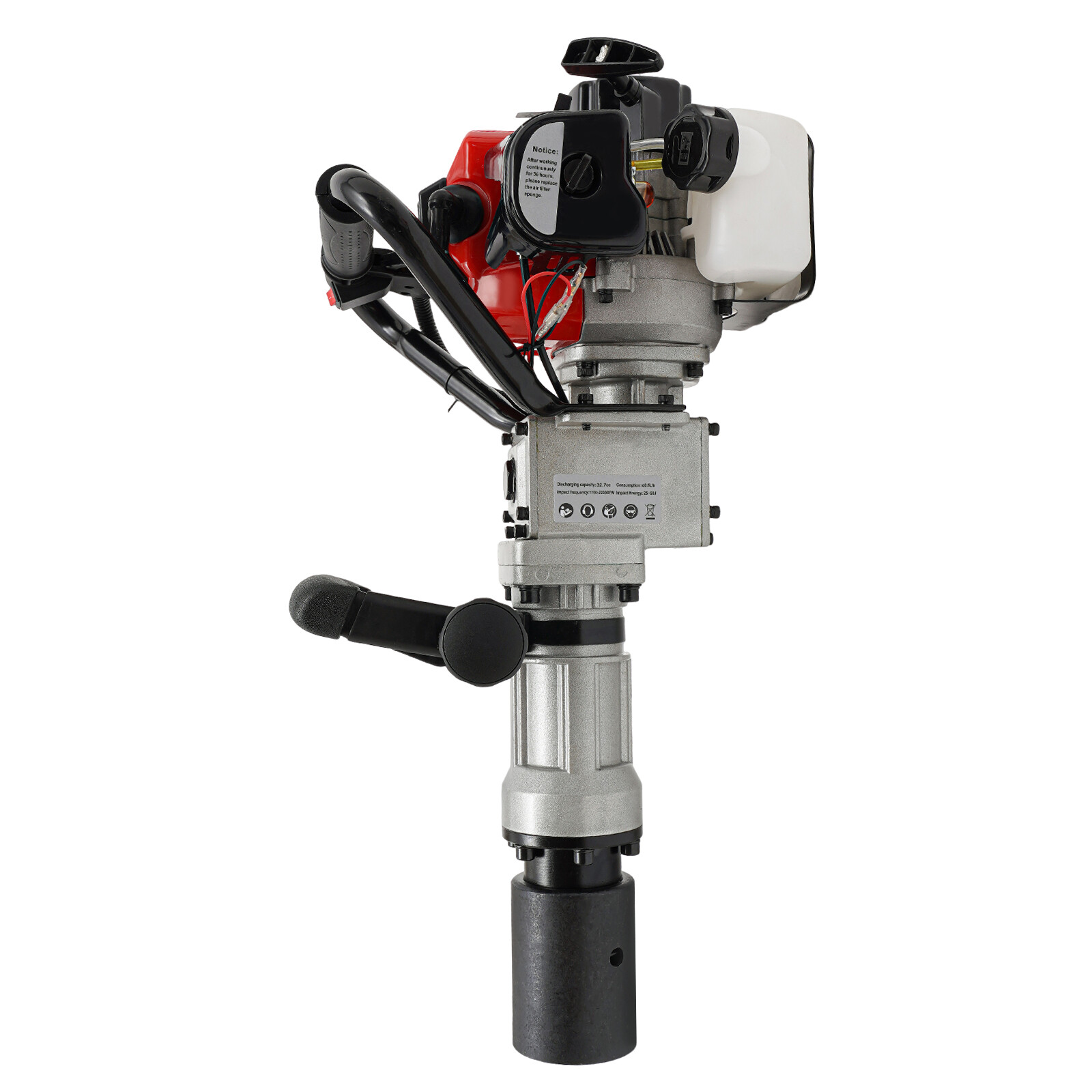 2Stroke 32.7cc Gas Power T Post Driver & Demolition Concrete Breaker Jack Hammer